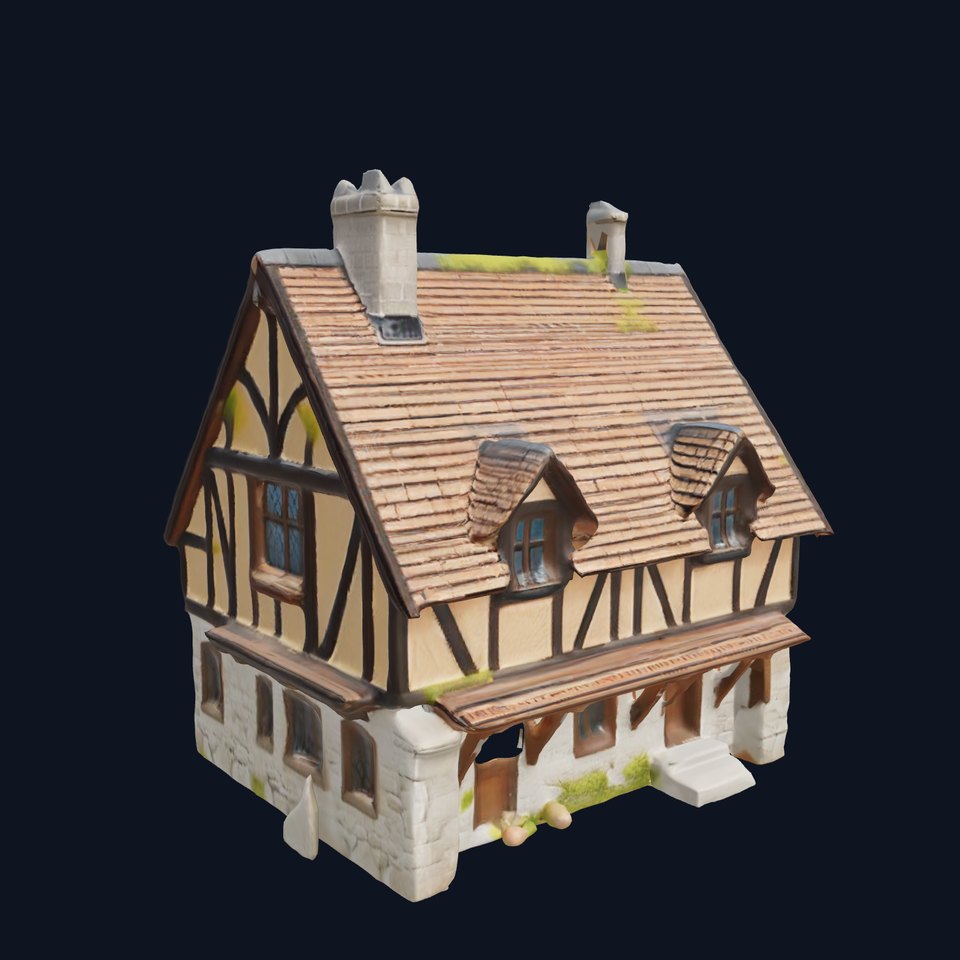 Medieval Cottage House Model Pack